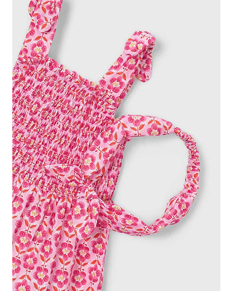 Vestido estamp c/ faixa cabel