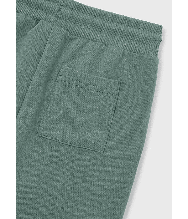 Calça felpa básica punhos