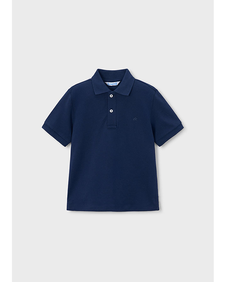 Polo m/curta granito básico