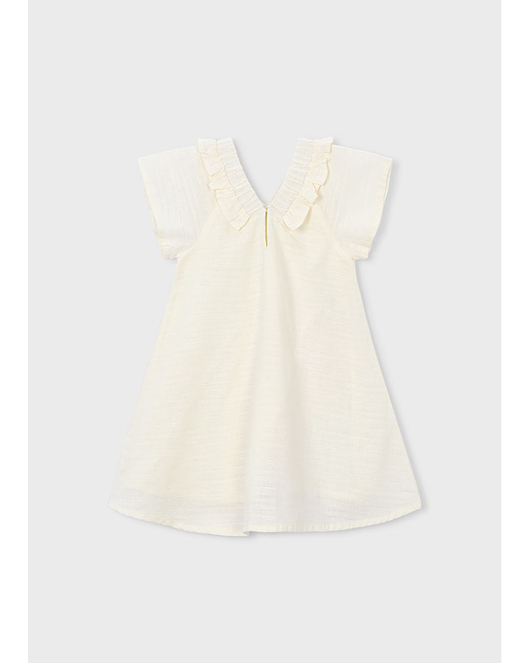 Vestido linho flores