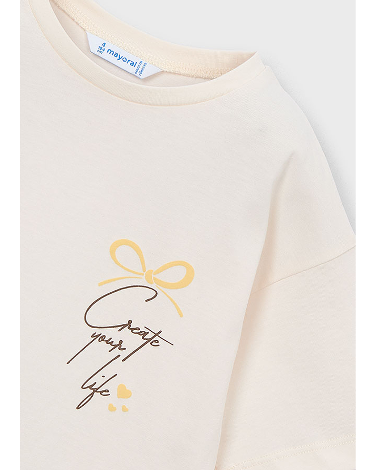 Camiseta m/curta lenço