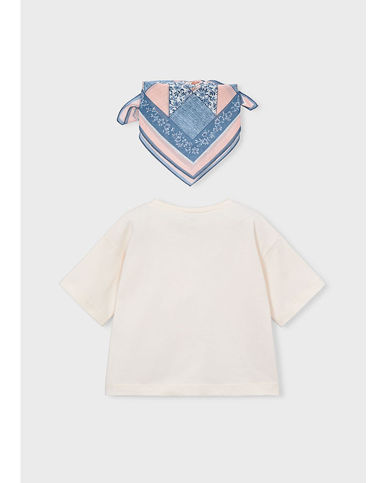 Camiseta m/curta lenço