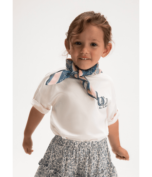 Camiseta m/curta lenço