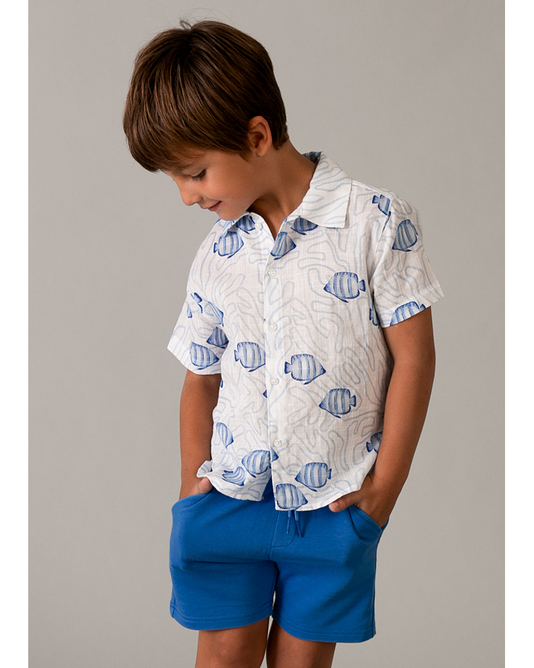 Bermuda felpa basica