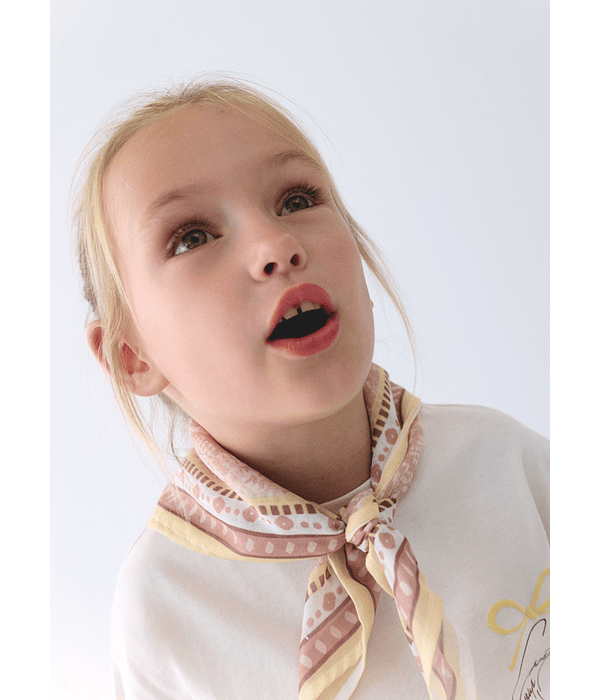 Camiseta m/curta lenço