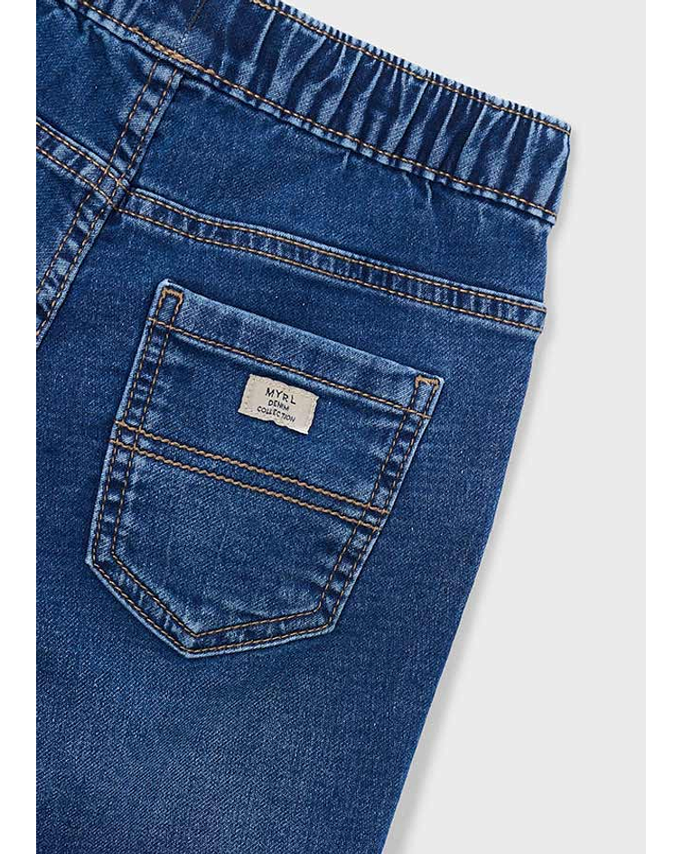 Bermuda soft denim jogger