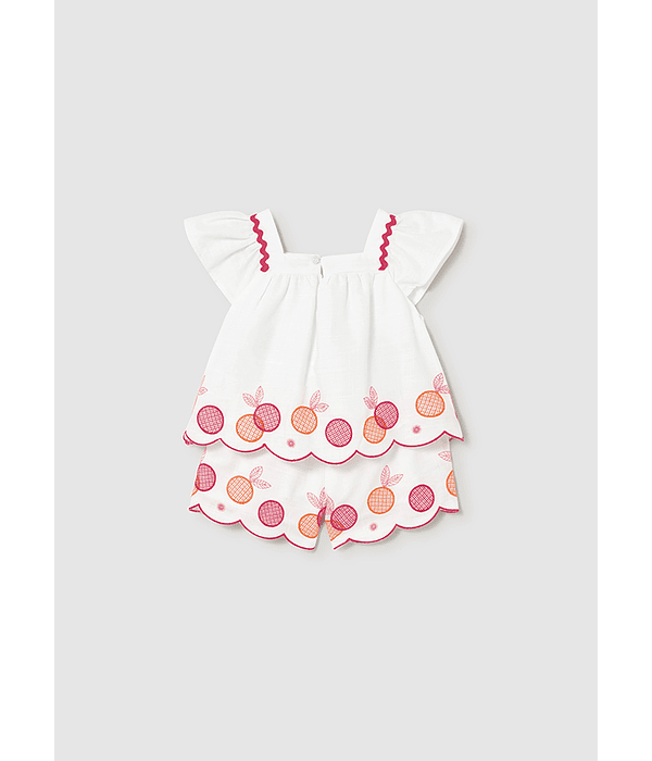 Conj. bermuda bordada