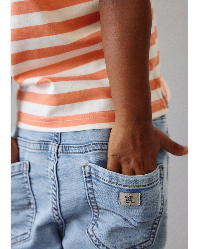 Bermuda soft denim jogger