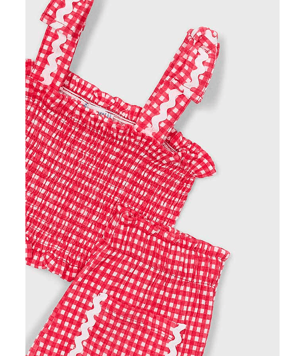 Conj. calção/top quadrados