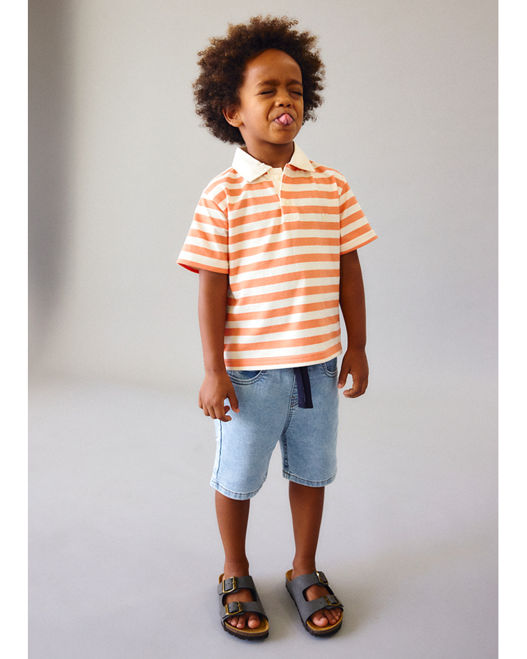 Bermuda soft denim jogger