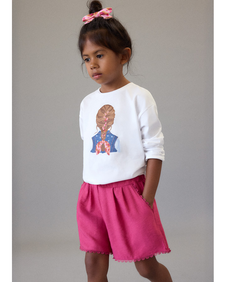 Calças curtas c/ cordões