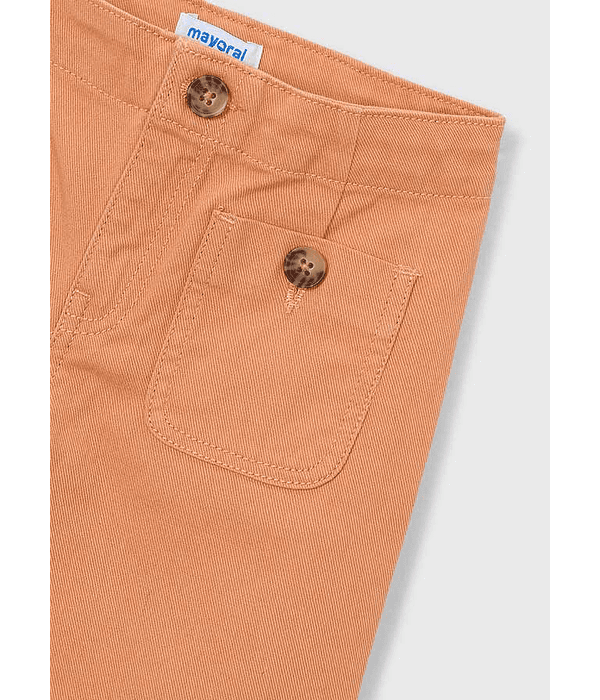 Calças em sarja marinha