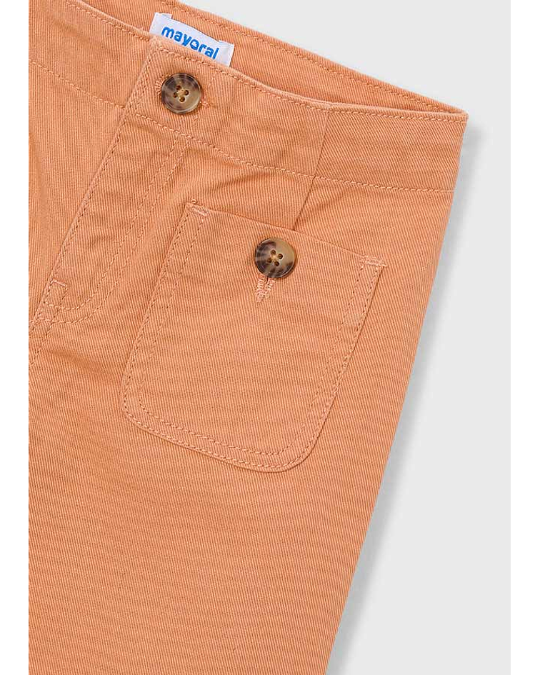 Calças em sarja marinha