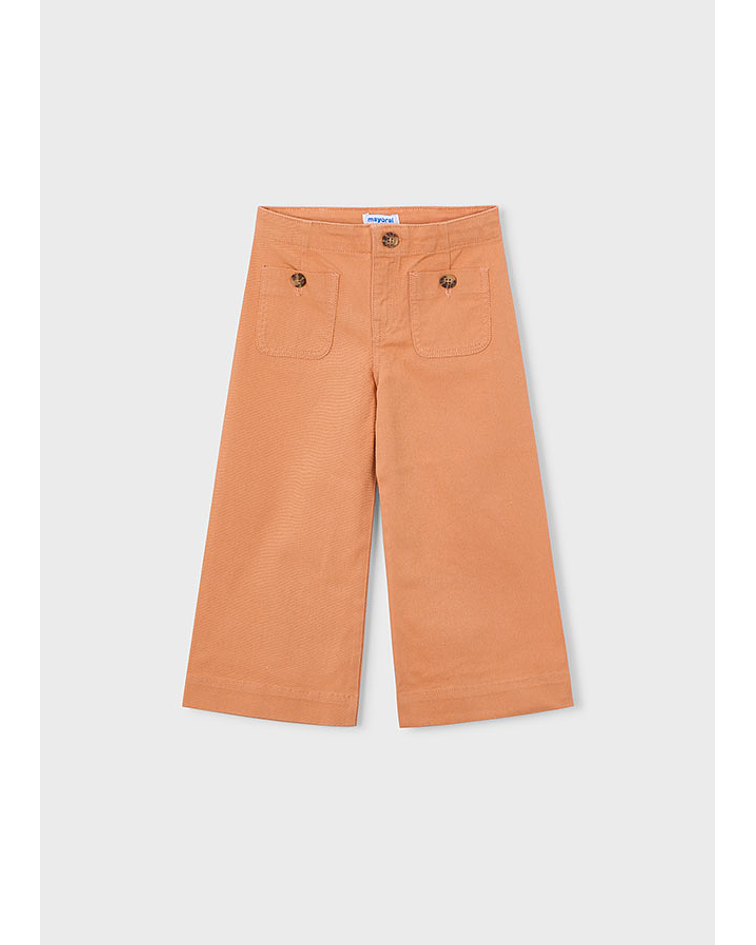 Calças em sarja marinha