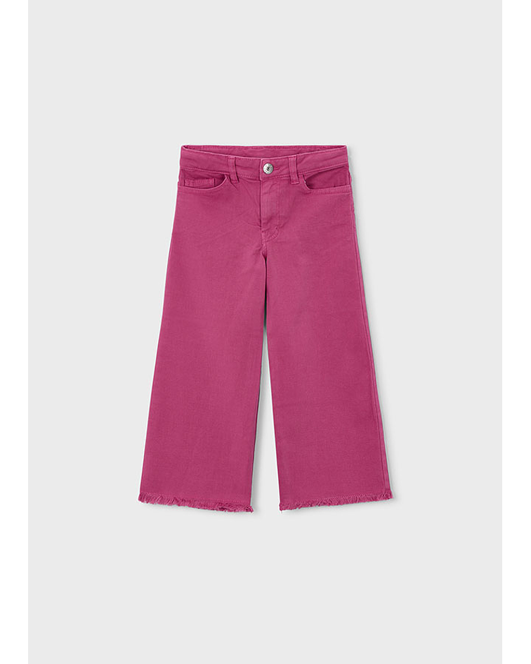 Calça sarja c/ pernas largas