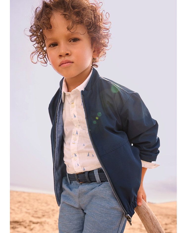 Blusão reversível linho