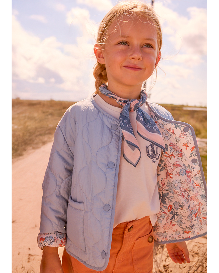 Parka acolchoada reversível