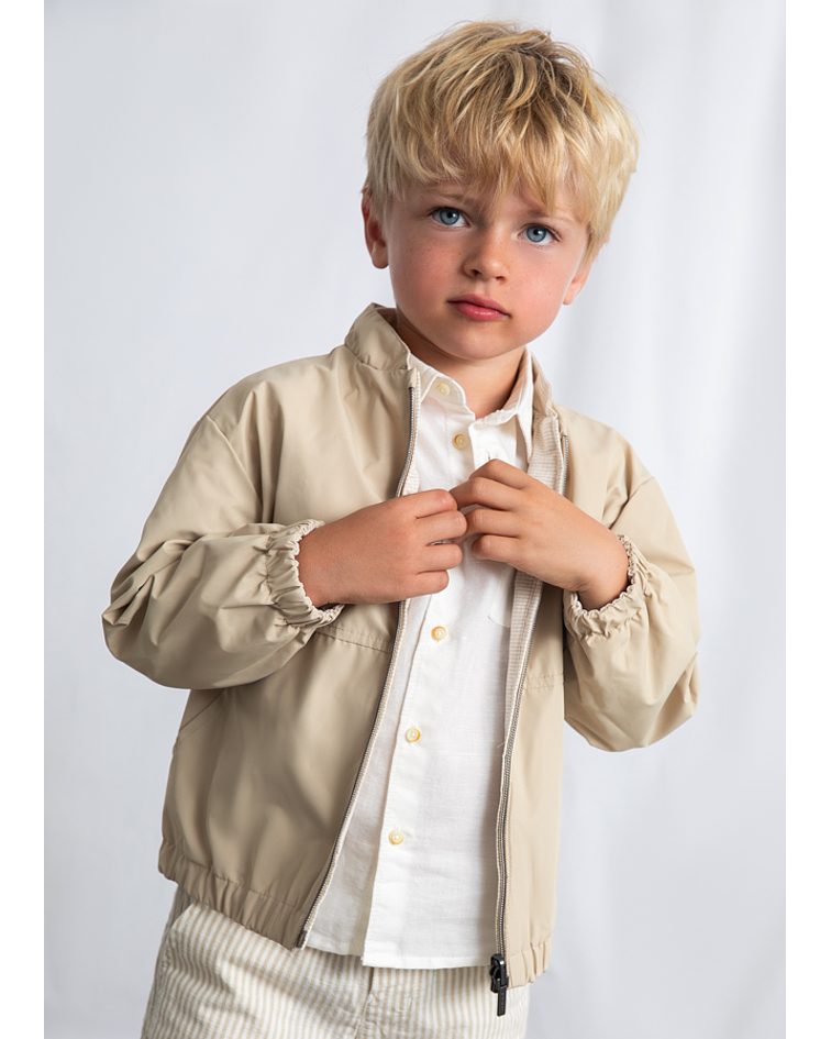 Blusão reversível linho