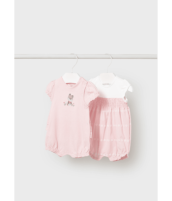 Set 2 babygrow curtos