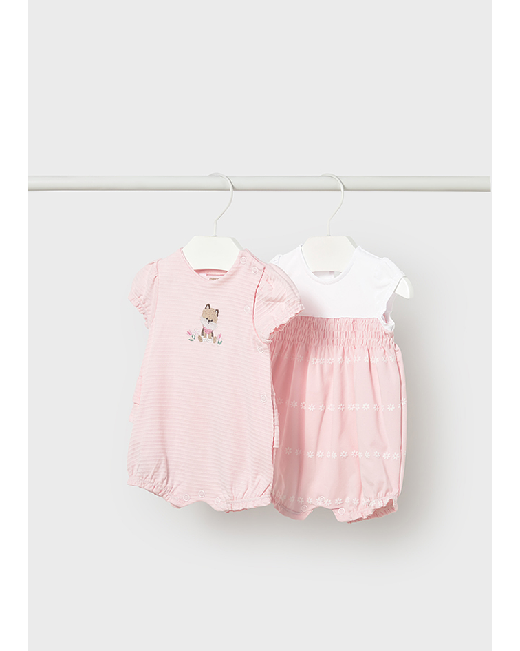 Set 2 babygrow curtos