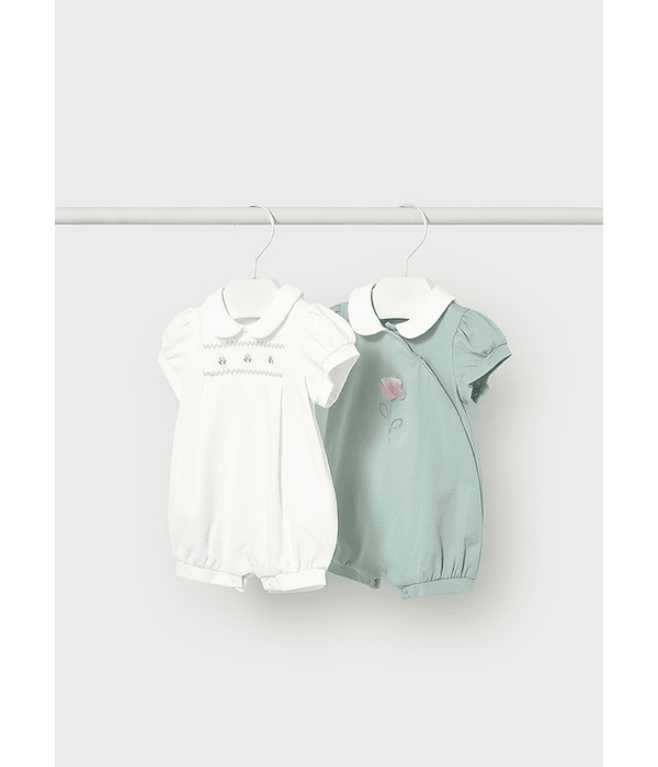 Set 2 babygrows curtos