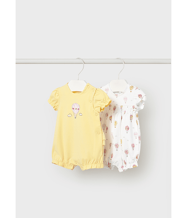 Set 2 babygrow curtos