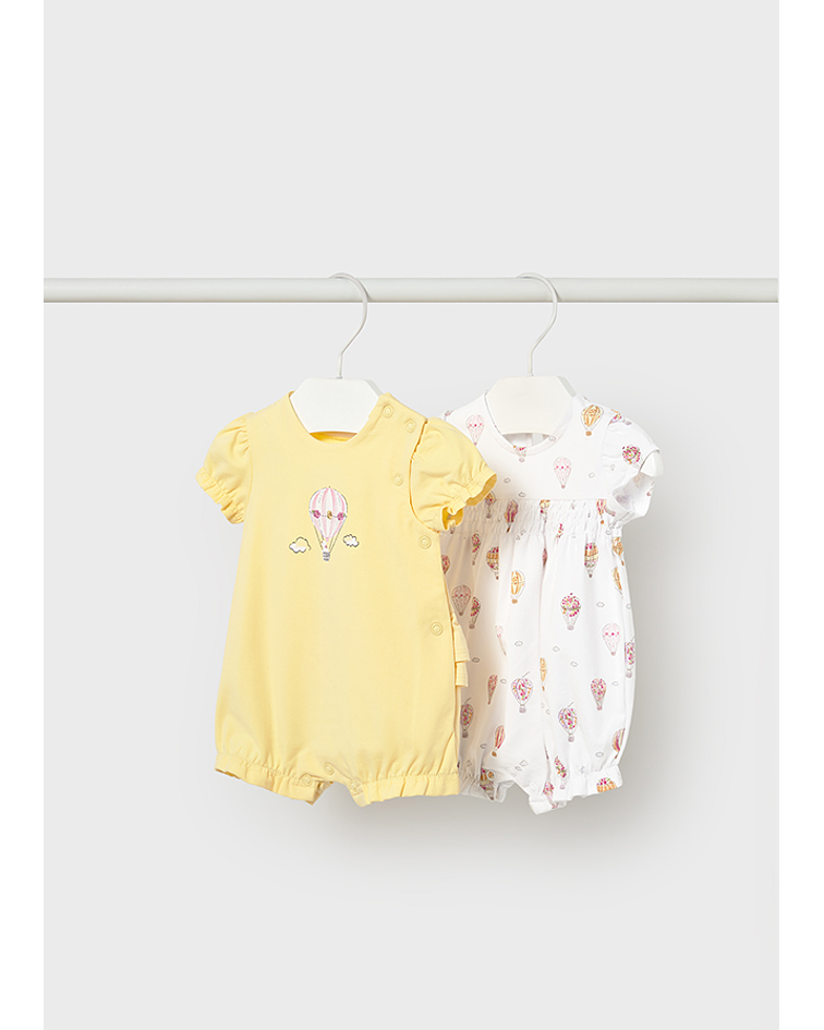 Set 2 babygrow curtos