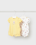 Set 2 babygrow curtos