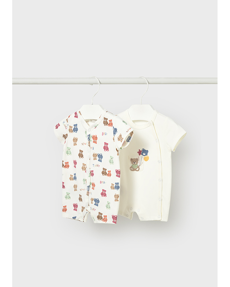 Set 2 babygrow curtos