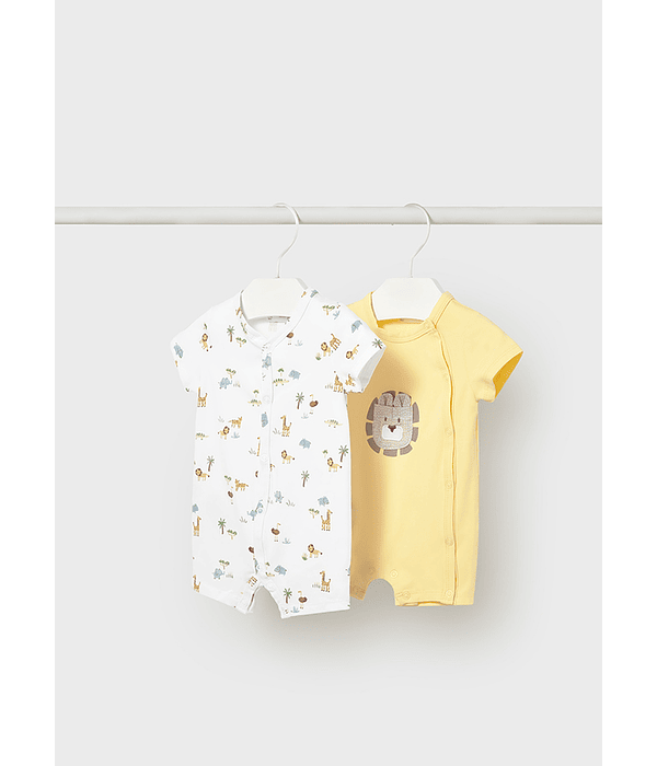 Set 2 babygrow curtos