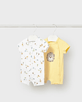 Set 2 babygrow curtos