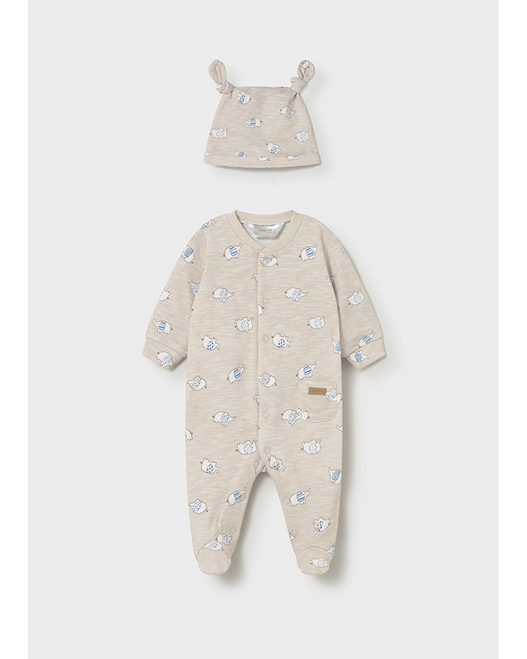 Fato bebé com gorro