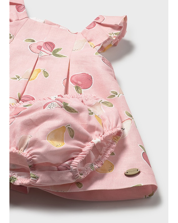 Vestido linho estampado