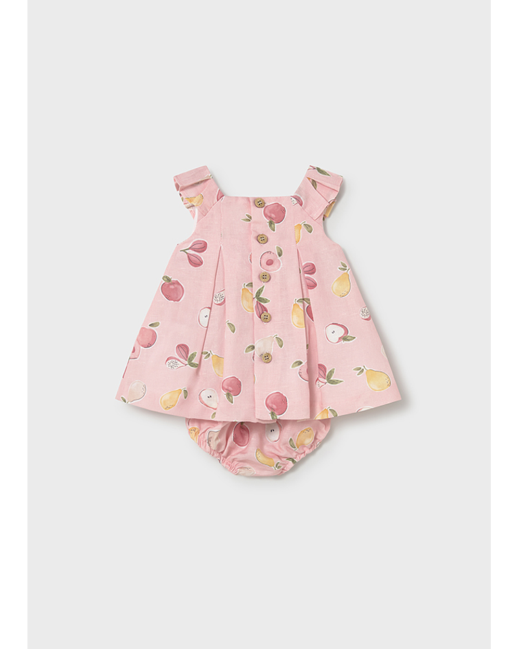 Vestido linho estampado