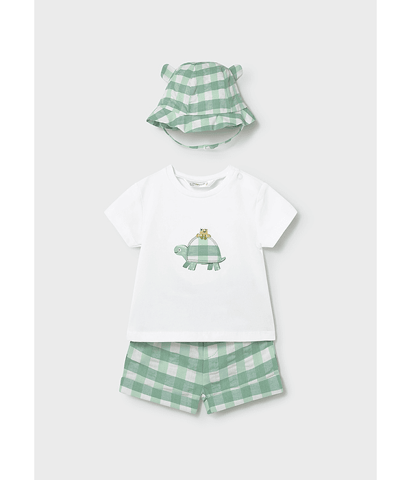 Conj. calção e chapéu