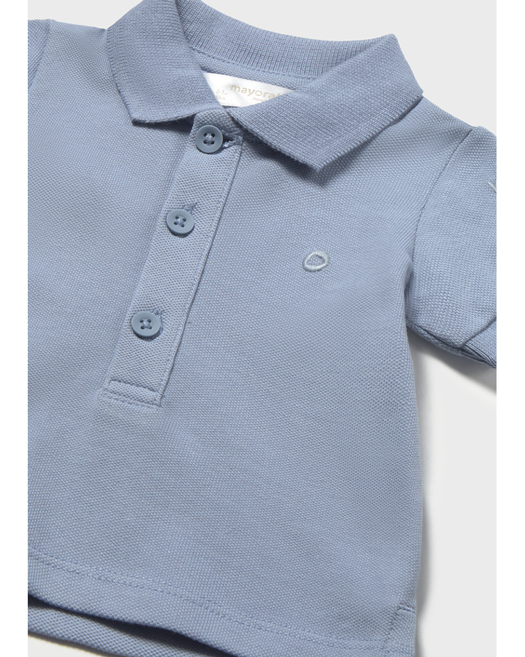 Polo m/curta granito