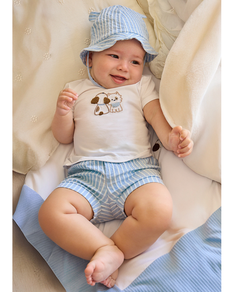 Conj. calção e chapéu