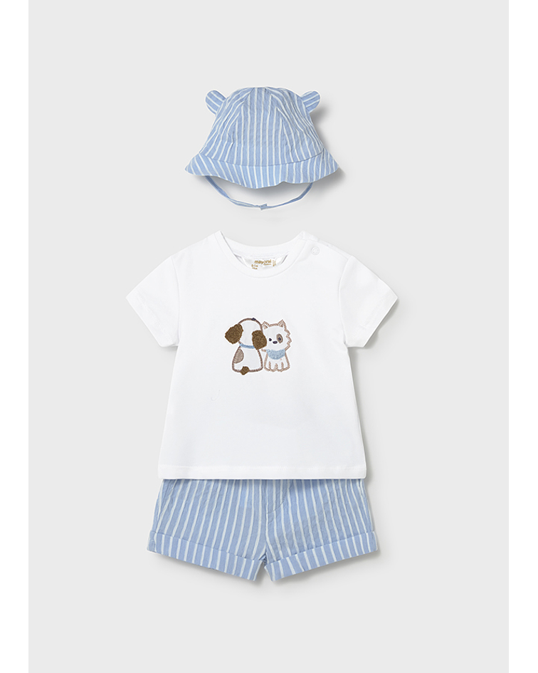 Conj. calção e chapéu