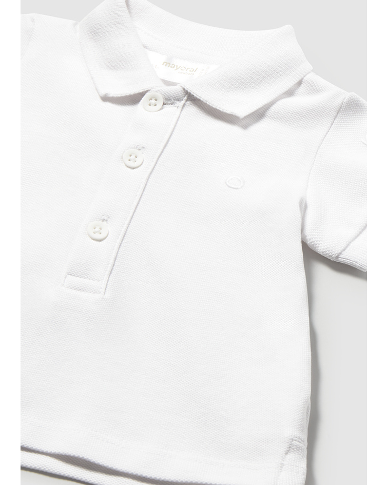 Polo m/curta granito