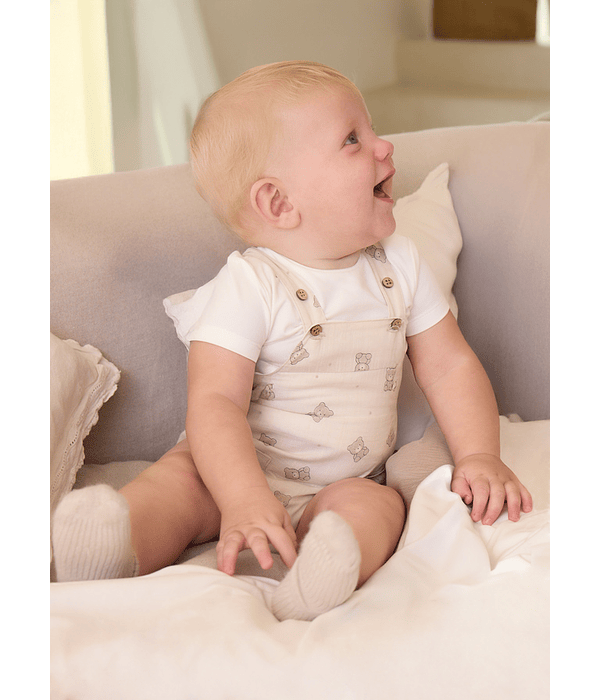 Conj. jardineira/blusa