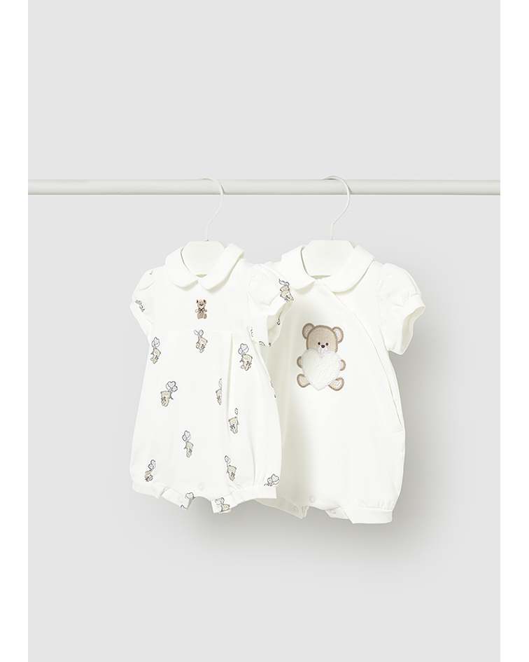 Set 2 babygrows curtos