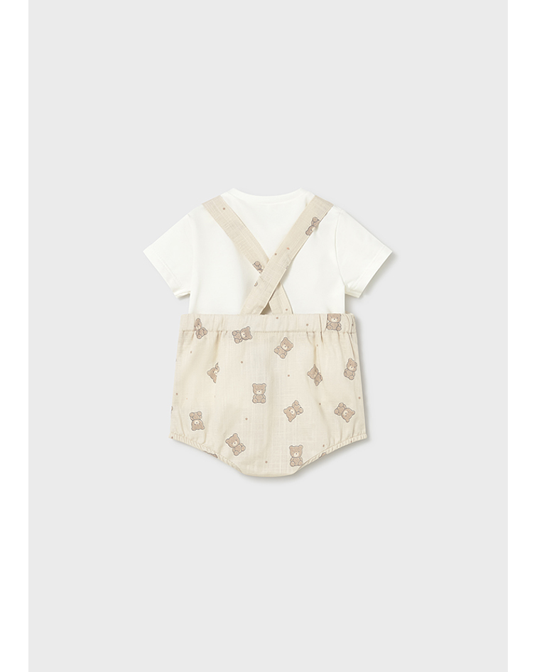 Conj. jardineira/blusa