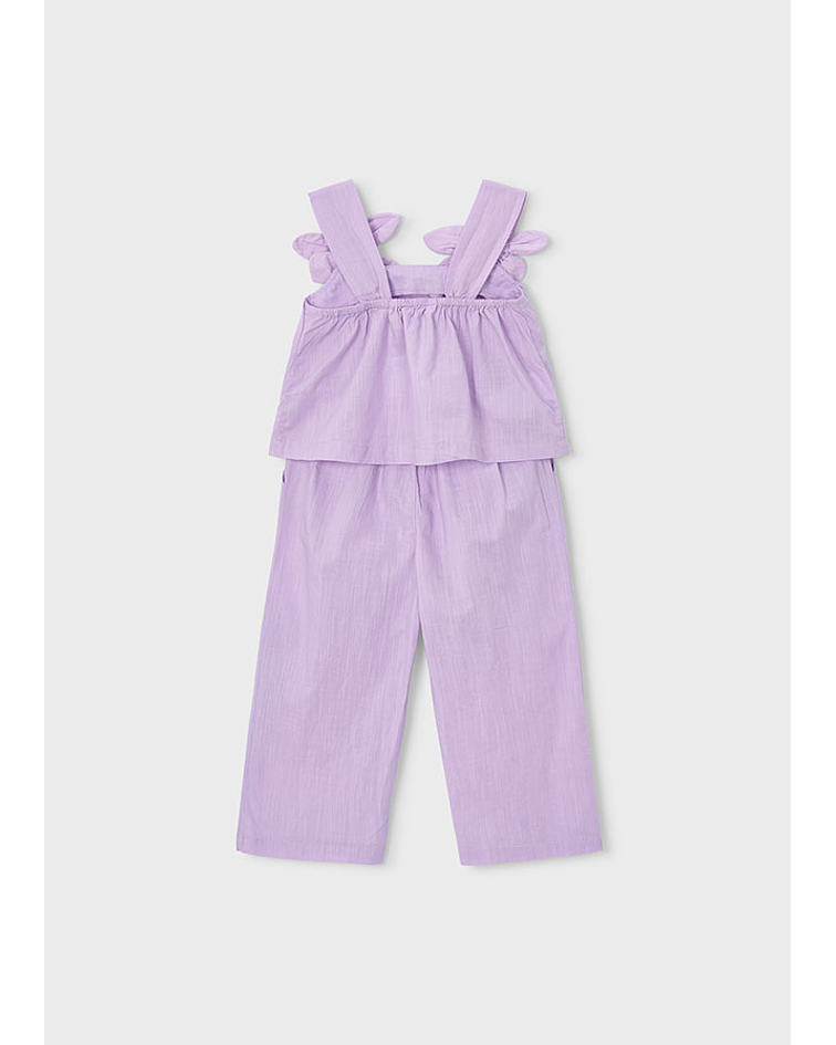 Conj. calças comp c/ apliques