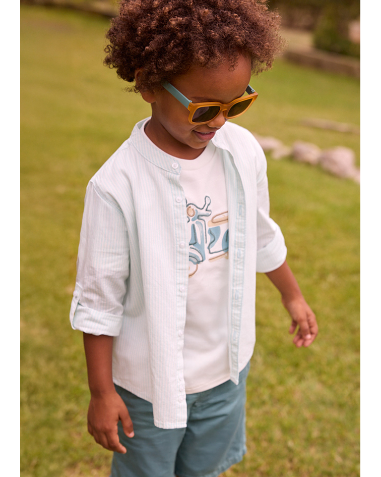 Camisa m/comp. riscas