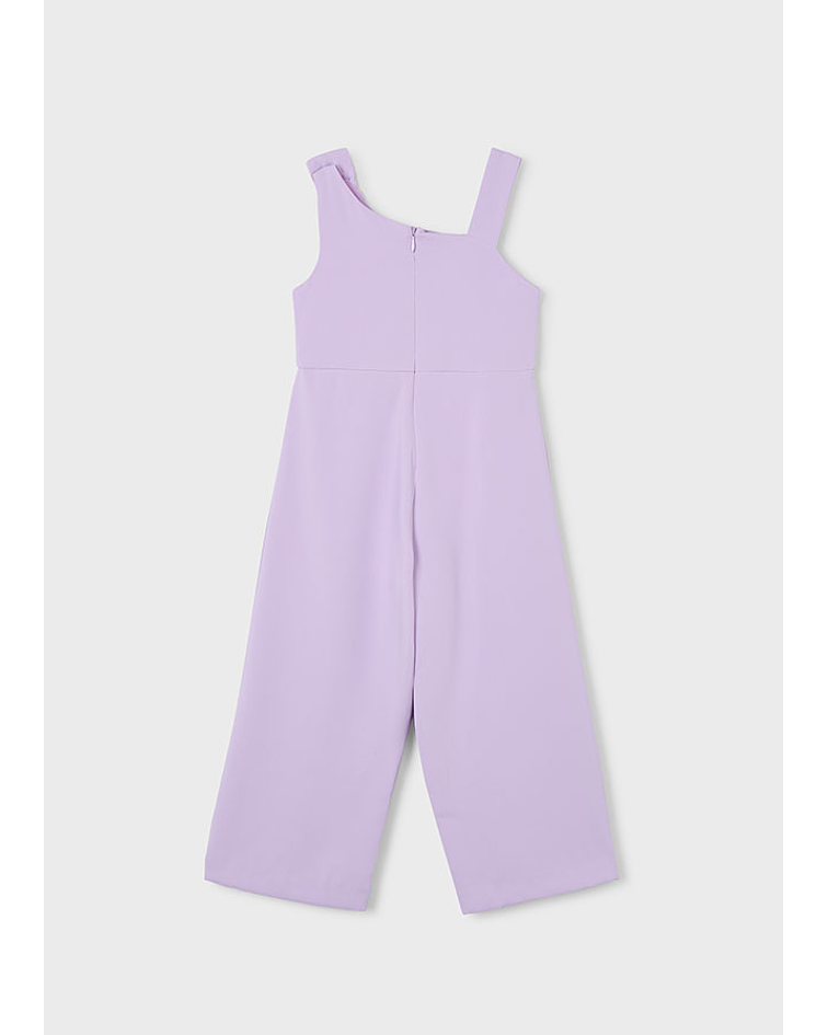 Macacão crepe laçada