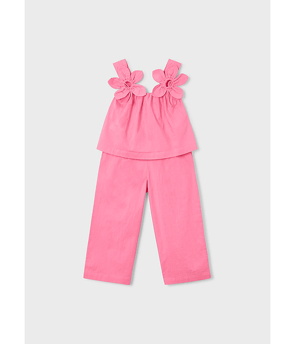 Conj. calças comp c/ apliques