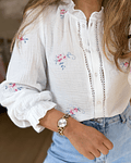 CAMISA BORDADA BRANCA