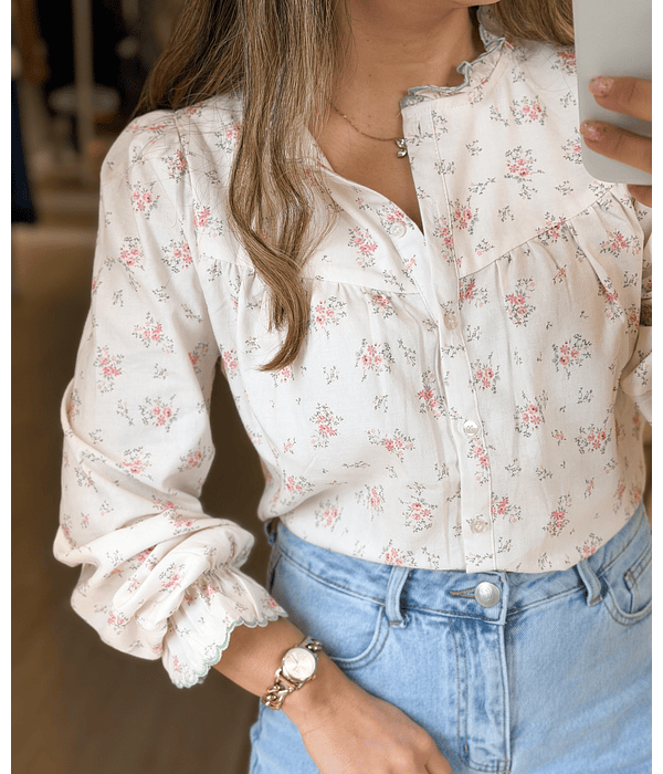 CAMISA BORDADA BRANCA