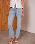 JEANS FLARE COM FRANJINHA 