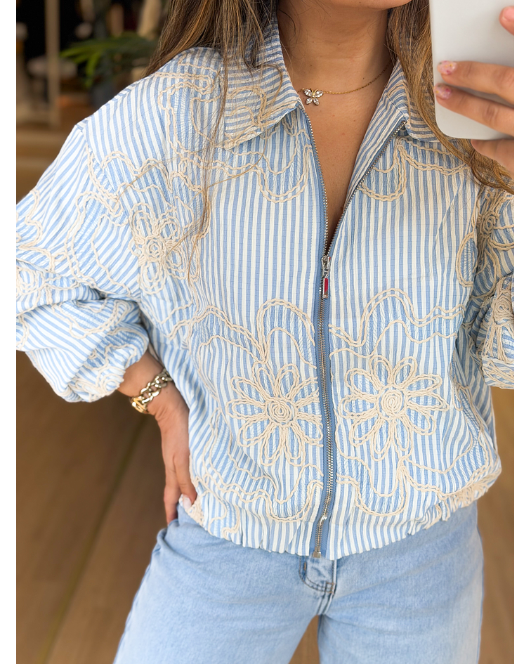 BOMBER RISCAS BORDADO